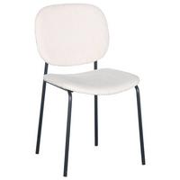 Stuhl Ira in Beige - Beige/Schwarz, MODERN, Holz/Textil (47/83/53cm) - Mömax