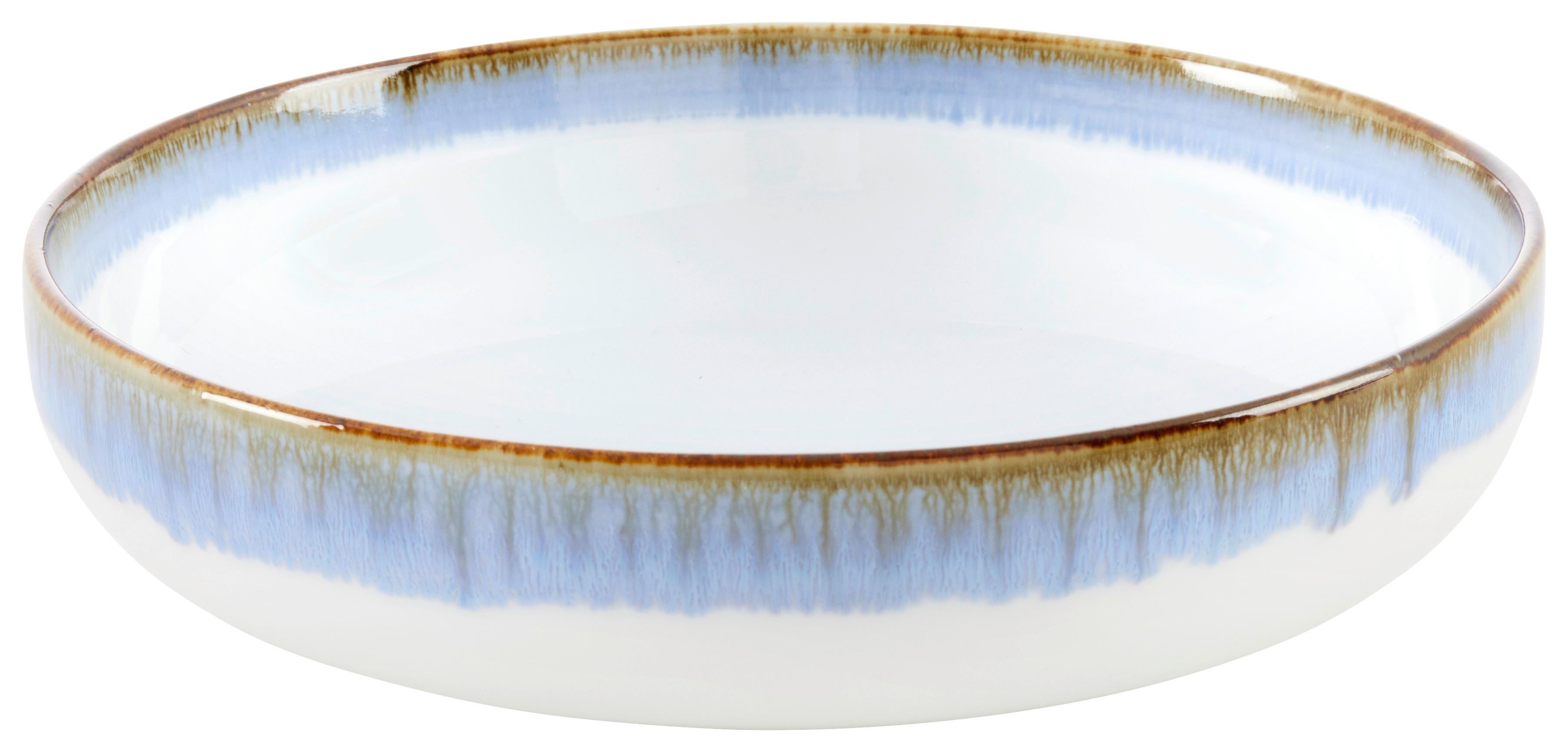 DJUP TALLRIK SATURN - blå, Modern, keramik (21cm) - Mömax