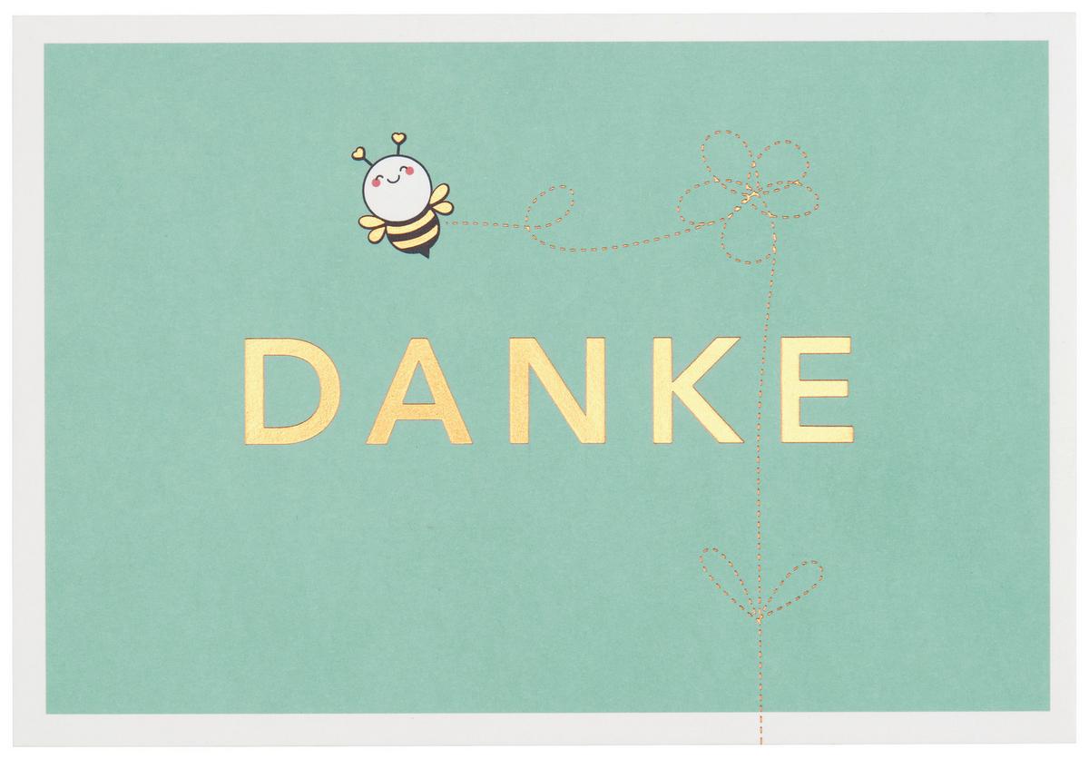 Postkarte Kupfergold in Multicolor - Multicolor, Basics, Papier (15,7/11,5cm)