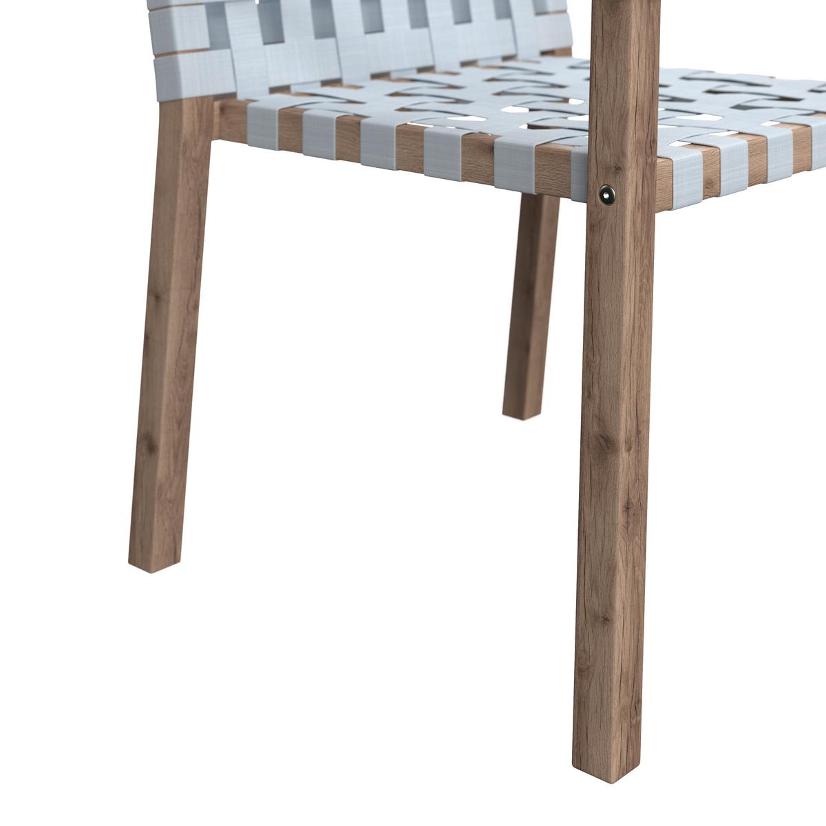 Gartensessel-Set 2-er Set Lauria Creme Holz/Textil - Creme/Akaziefarben, MODERN, Holz/Textil (58,5/84/60cm) - Bessagi Garden
