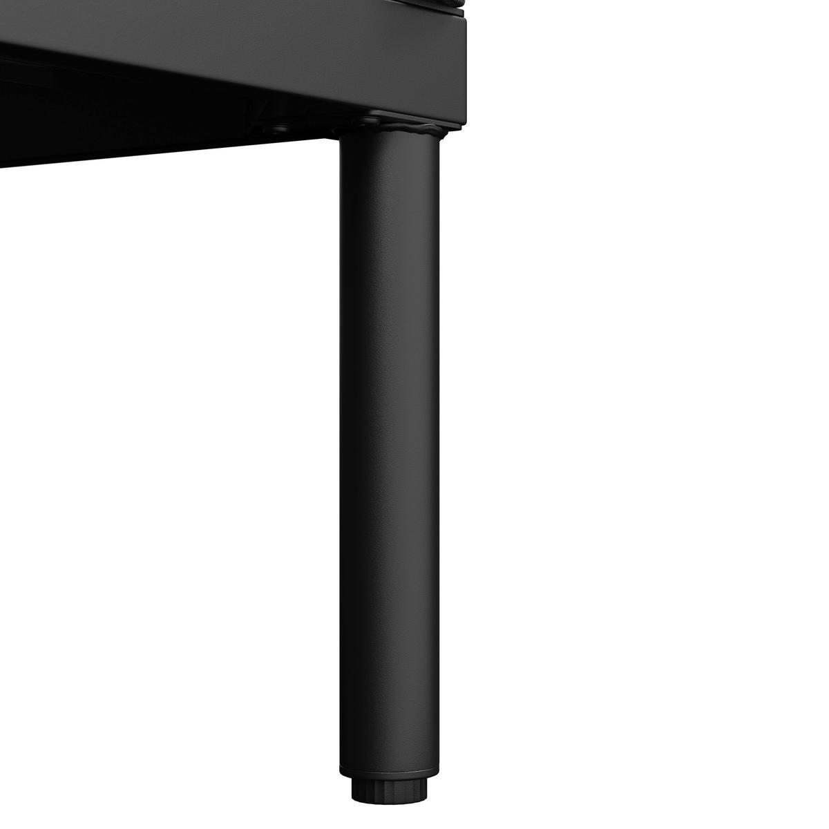 Dining-Loungeset Polly Schwarz Outdoorstoff/Metall - Hellgrau/Schwarz, MODERN, Kunststoff/Textil - Bessagi Garden