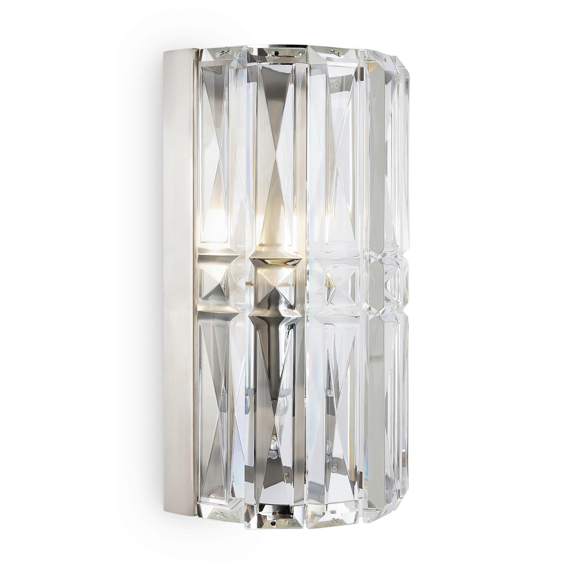 Wandleuchte Facet Chromfarben max. 60 Watt - Chromfarben, Trend, Glas/Metall (13/10/20cm) - MAYTONI