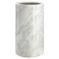 Messerblock Marble in Weiß Marmor - Weiß, MODERN, Kunststoff/Stein (13/23cm) - Premium Living