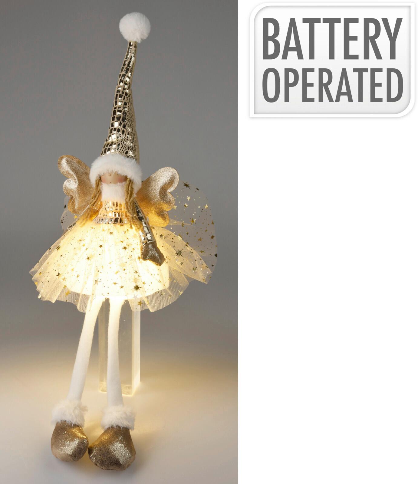 LED-es Dekor Angyal Angel - műanyag/textil (22/16/60cm)