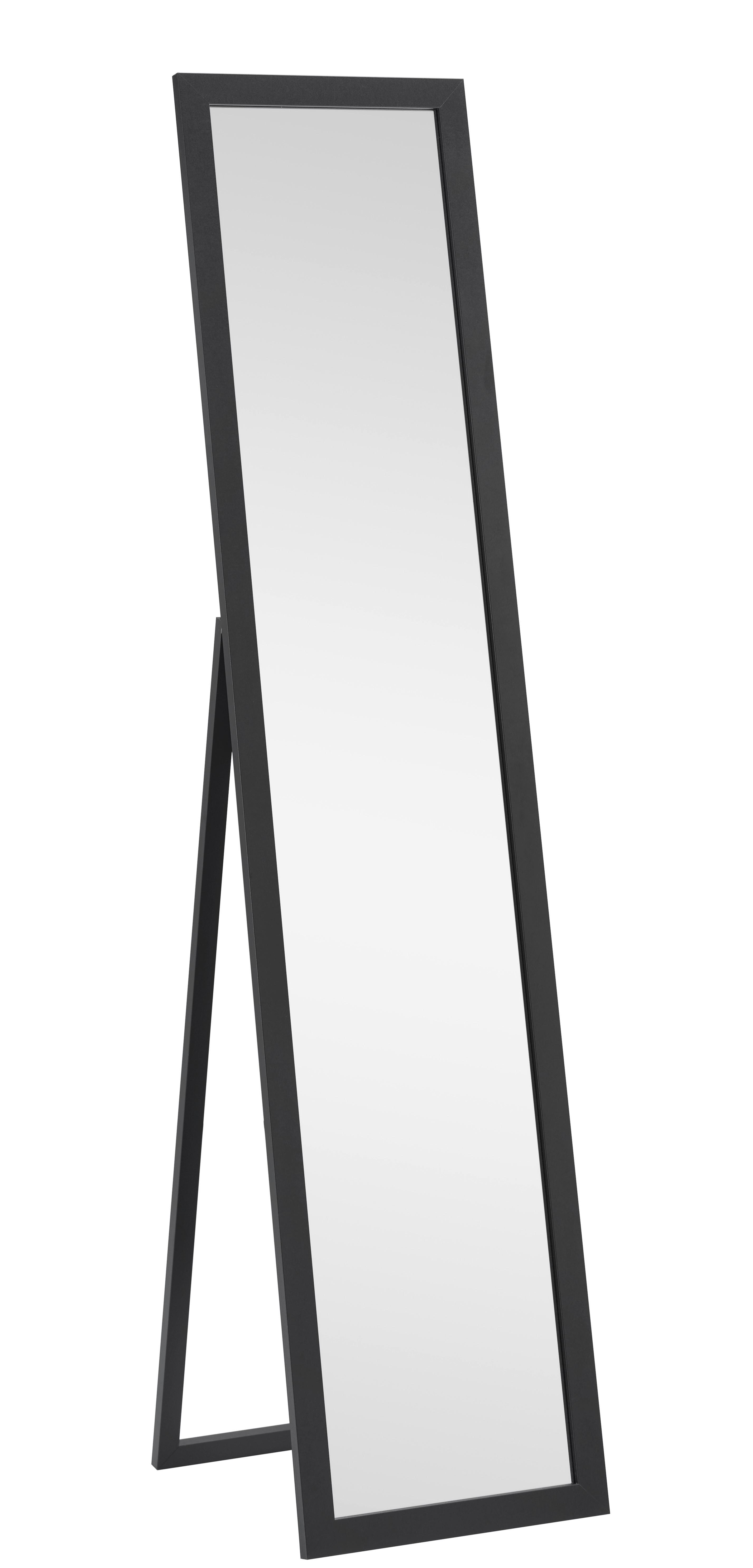GOLVSPEGEL RIO SCHWARZ -SB- - svart, Modern, trämaterial/glas (36/156/44cm) - Mömax