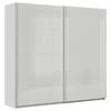 DULAP USI CULISANTE FELDKIRCH - gri deschis/gri lucios intens, Modern, sticlă/material pe bază de lemn (225/210/62cm)