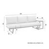 TUINBANK LOAN - Antraciet/Donkergrijs, Modern, Hout/Textiel (210/84/78cm) - Bessagi Garden