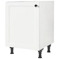Spülenunterschrank Cascada Weiß - Schwarz/Weiß, MODERN, Holzwerkstoff/Metall (60/87/56cm) - Nobilia