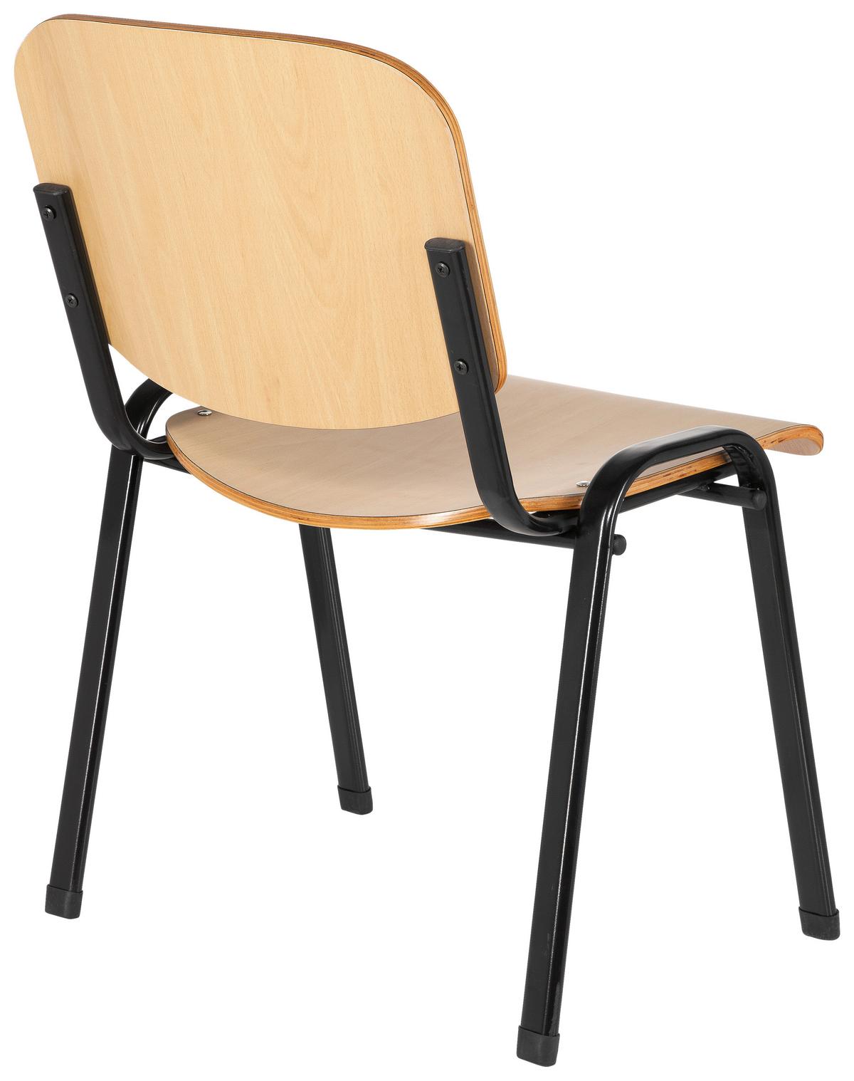 Konferenčni Stol Xt 600, Barva Bukve, Črna - črna/barve bukve, Basics, kovina/les (58/81/48cm) - MID.YOU