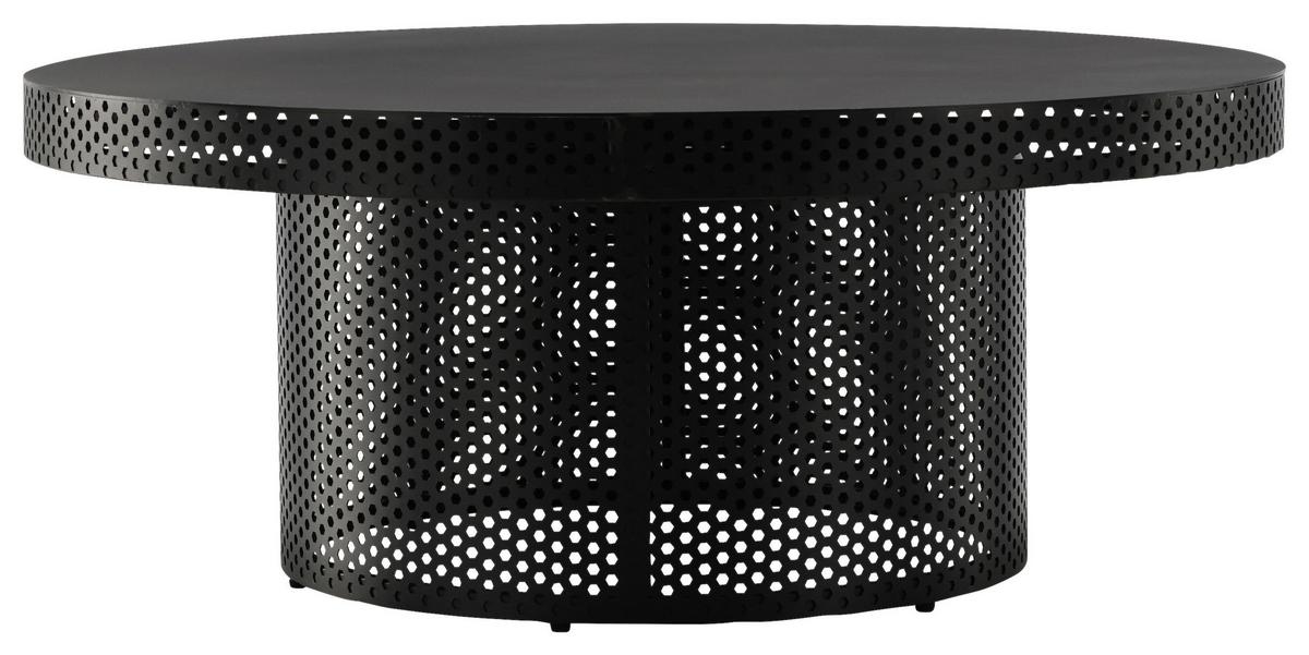 COUCHTISCH WEST END X JOSEFIN LUSTIG - Schwarz, Design, Metall (100/100/40cm) - Livetastic