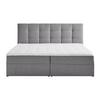 BOXSÄNG MARSELIE - grå/svart, Modern, trä/textil (200/200cm) - Bessagi Home