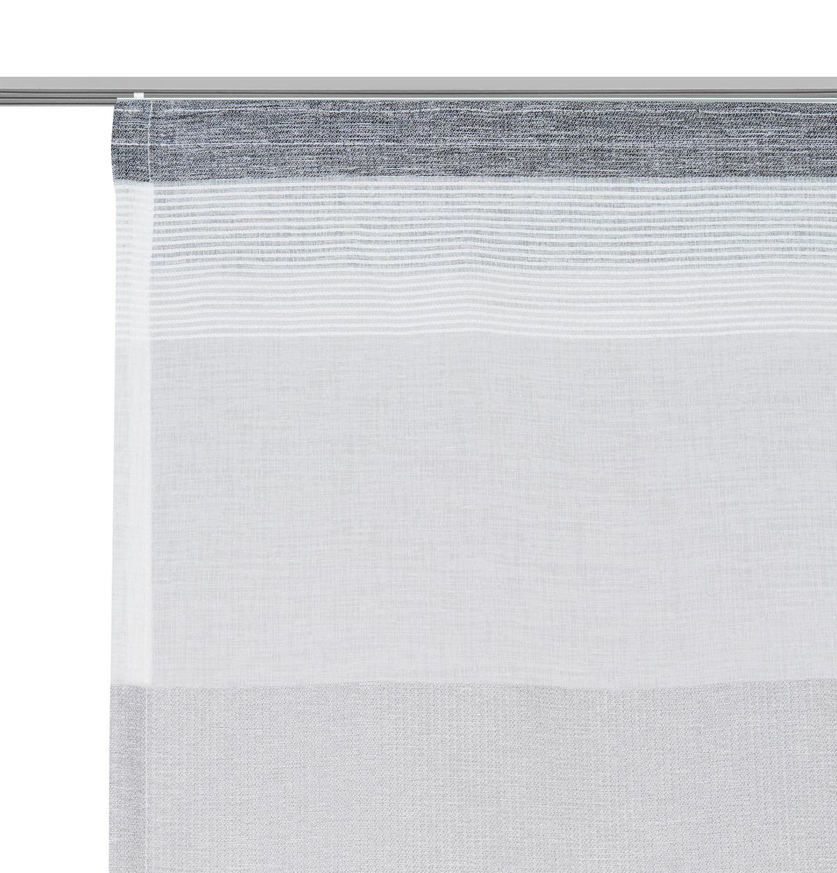 ZASŁONA PANELOWA LEA - antracytowy/kolor srebrny, Basics, tkanina (60/245cm) - Novel
