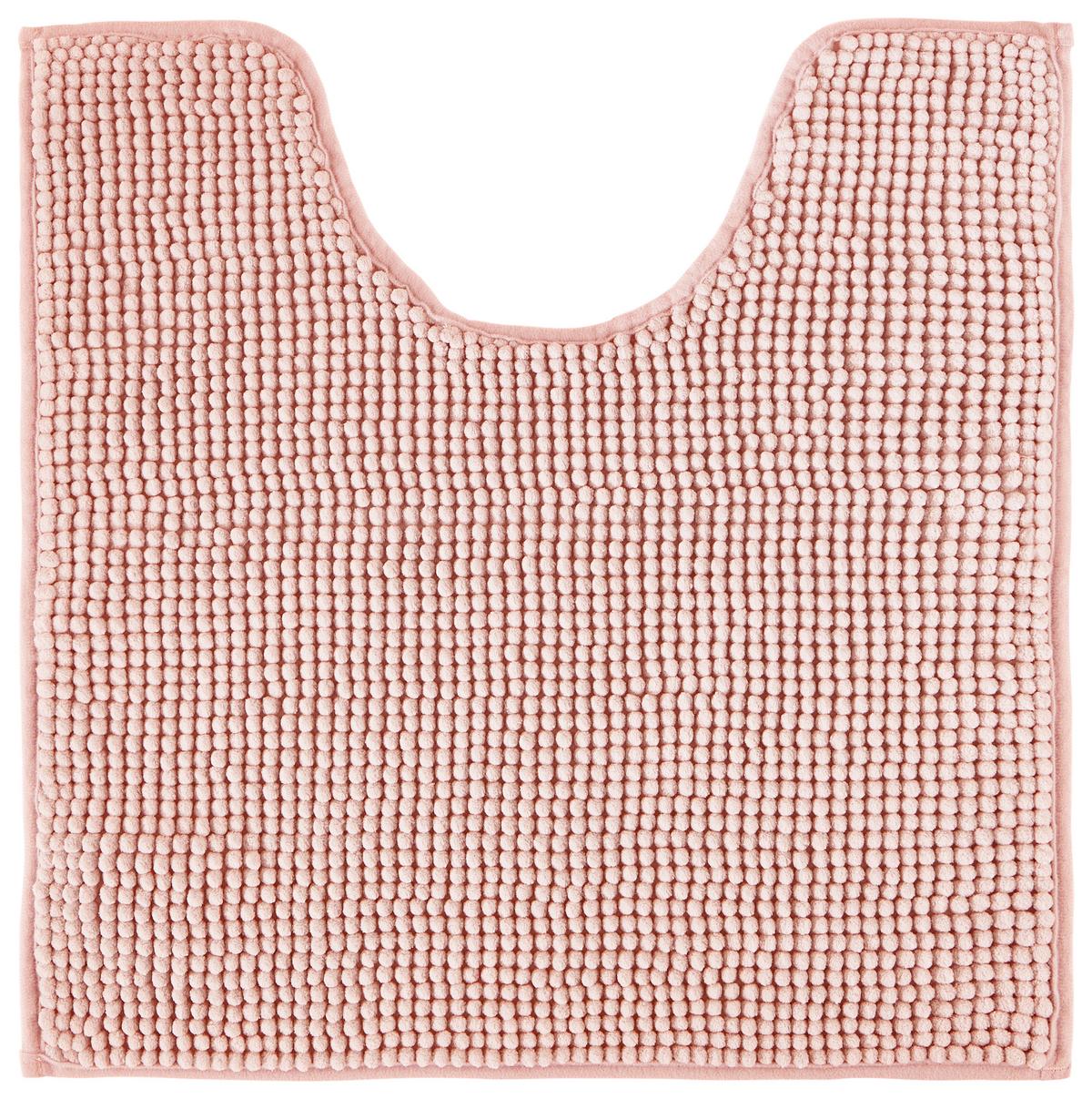 Covoraș pentru WC Nelly, cca. 50x50cm - roz, textil (50/50cm) - Modern Living