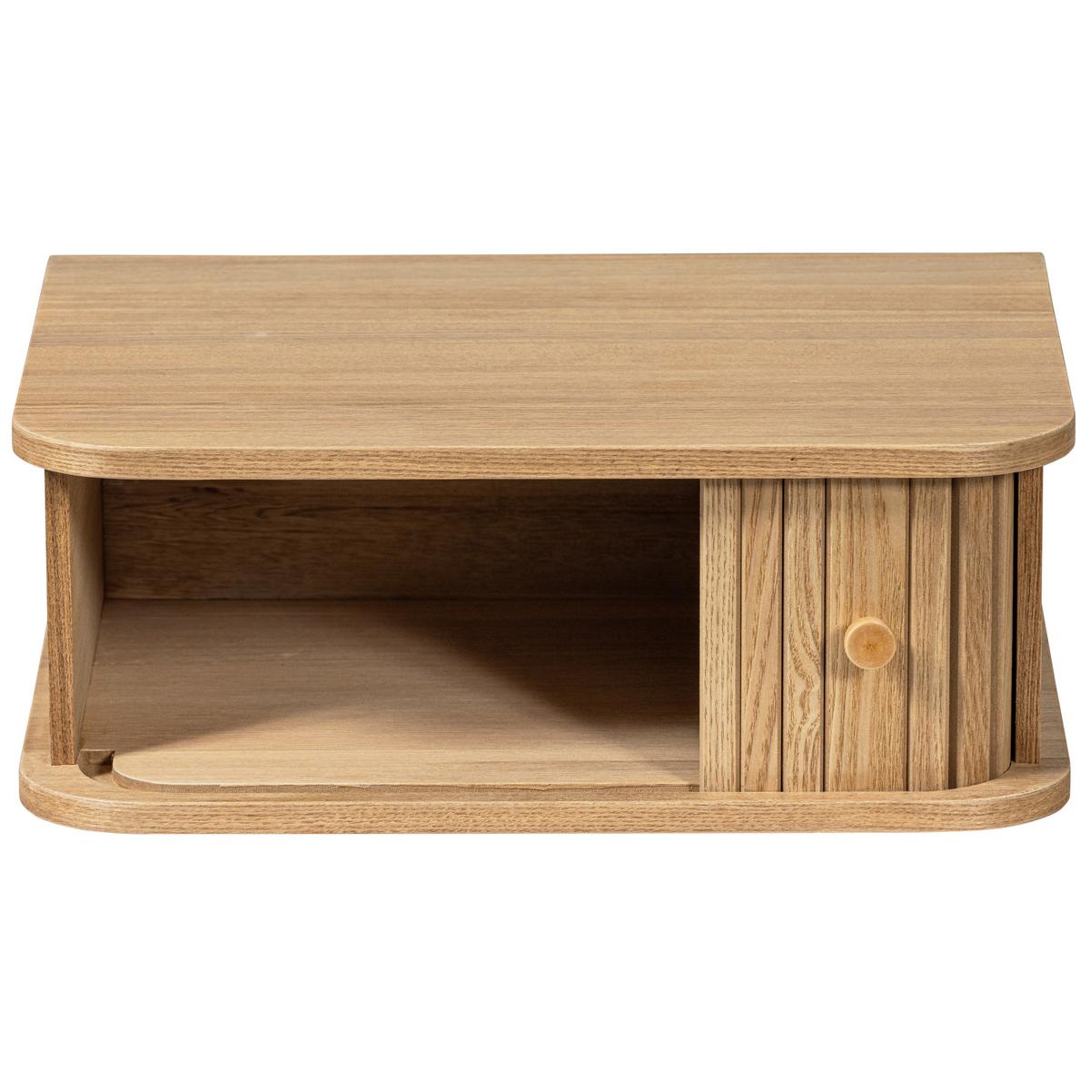 Nachttisch Jena Holz - Naturfarben, Design, Holz (40/30/15cm) - Livetastic