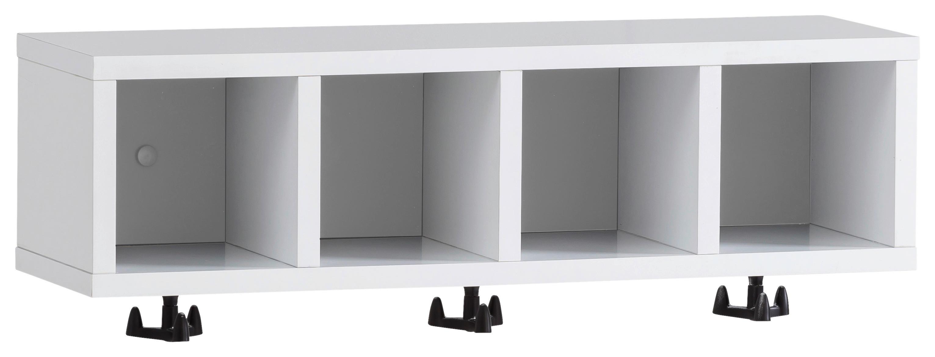 Wandregal Balto Weiß - Weiß, MODERN, Holzwerkstoff (60/200/17,6cm) - MID.YOU