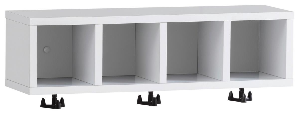 Wandregal Balto Weiß - Weiß, MODERN, Holzwerkstoff (60/200/17,6cm) - MID.YOU