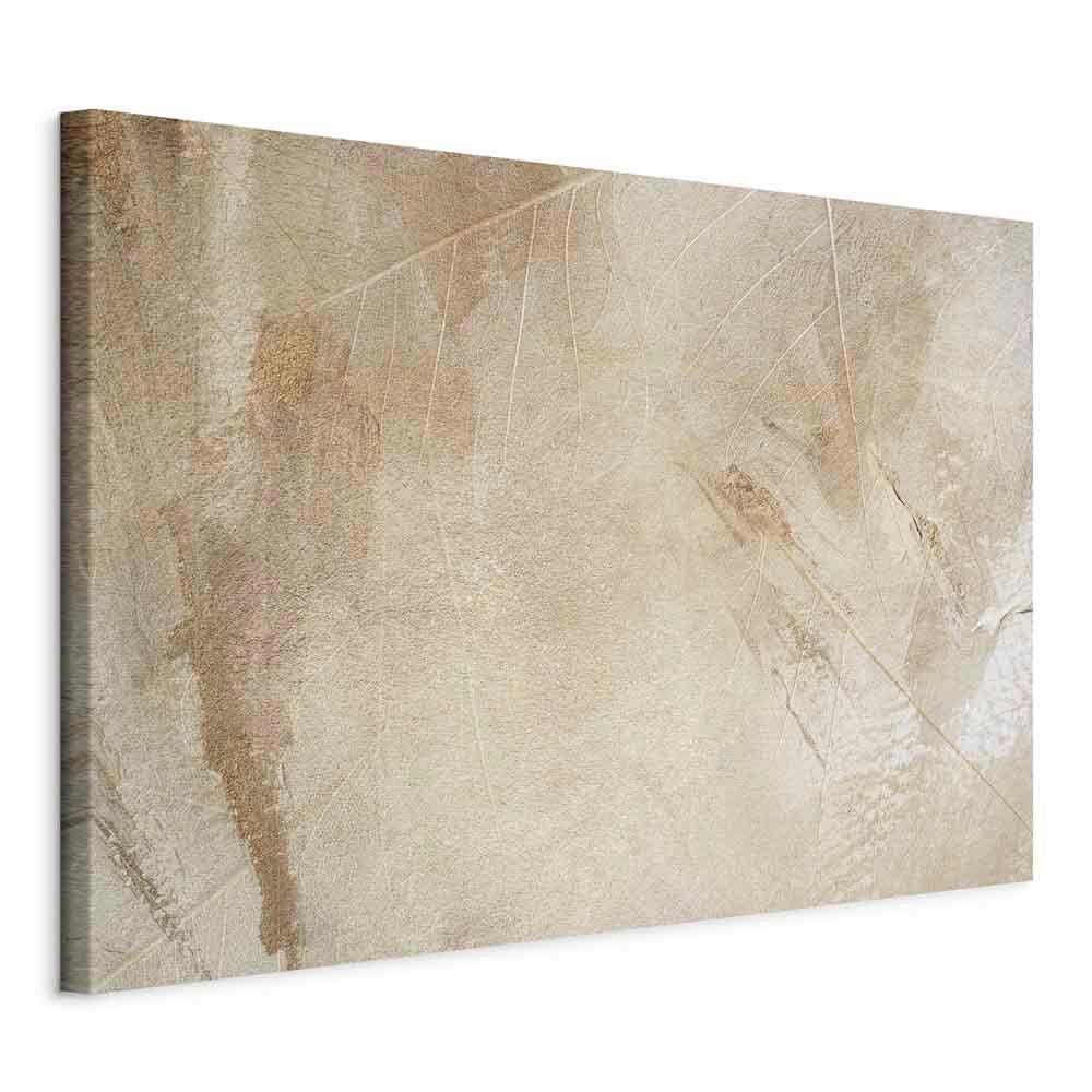 Leinwandbild Peaceful Story Grauweiß ca. 120x80cm - Grauweiß/Cappuccino, Basics, Holz/Textil (120/80/1.2cm) - artgeist