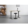 SKRIVBORD EMIL II - svart/ek Artisan, Modern, metall/trämaterial (120/72-118/60cm) - Mömax