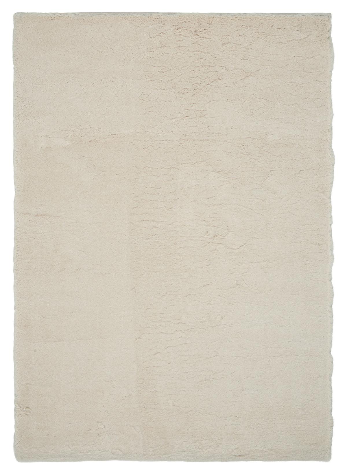 Webteppich Fuzzy 1 in Creme ca. 80x150cm - Creme, MODERN, Textil (80/150cm) - Mömax