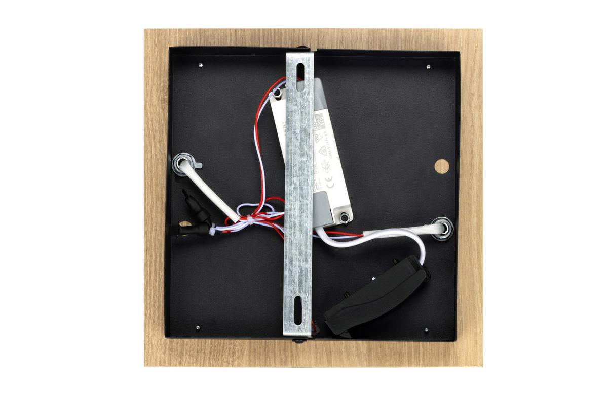 LAMPA SUFITOWA LED WORCESTER - brązowy, Basics, tworzywo sztuczne/metal (70/38/7,5cm) - Novel