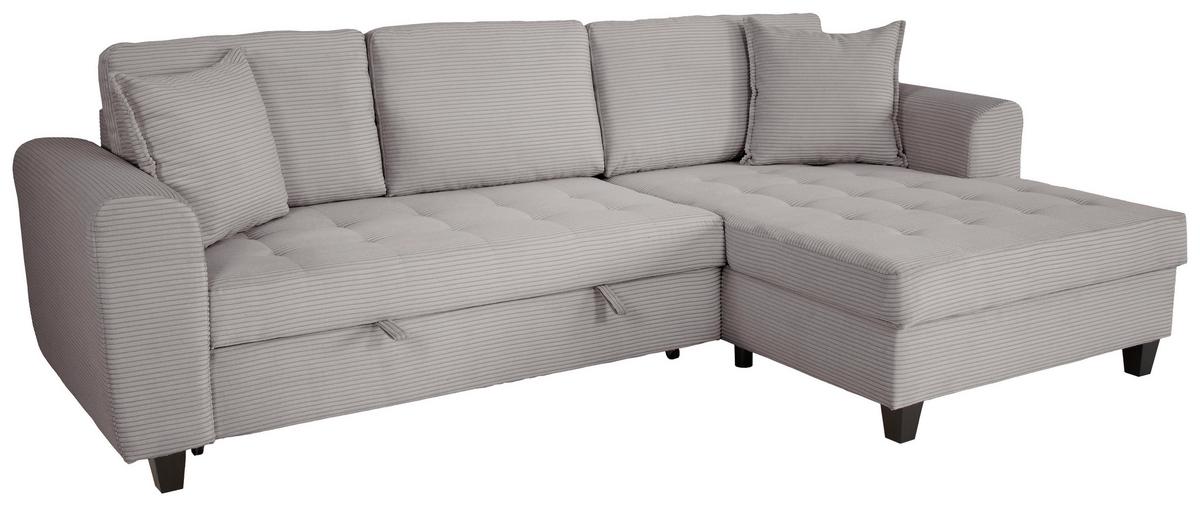 Kutna Garnitura Moritz - siva, Trend, tekstil (265/155cm) - Modern Living