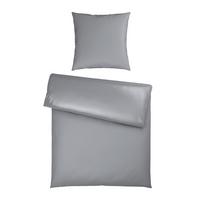 Bettwäsche Xenia Uni XL Silberfarben ca. 155x220cm - Silberfarben, MODERN, Textil (155/220cm) - Premium Living