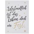 Postkarte Ist das Leben - Goldfarben/Schwarz, MODERN, Papier (10,5/14,8cm) Postkarte Ist das Leben - Goldfarben/Schwarz, MODERN, Papier (10,5/14,8cm)