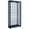 Vitrine Lumo ca. 59x115x18 cm Schwarz - Schwarz, MODERN, Glas/Holzwerkstoff (59/114,8/18cm) - MID.YOU