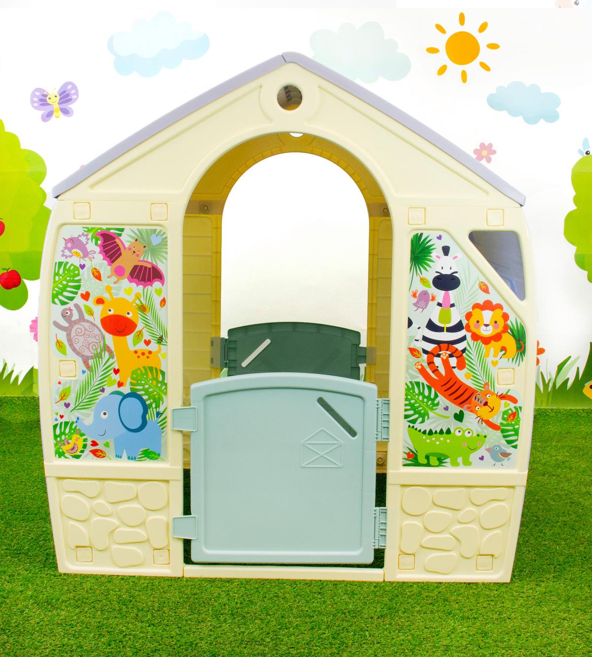 Spielhaus Happy House Multicolor - Multicolor, KONVENTIONELL, Kunststoff (102/108/88cm)