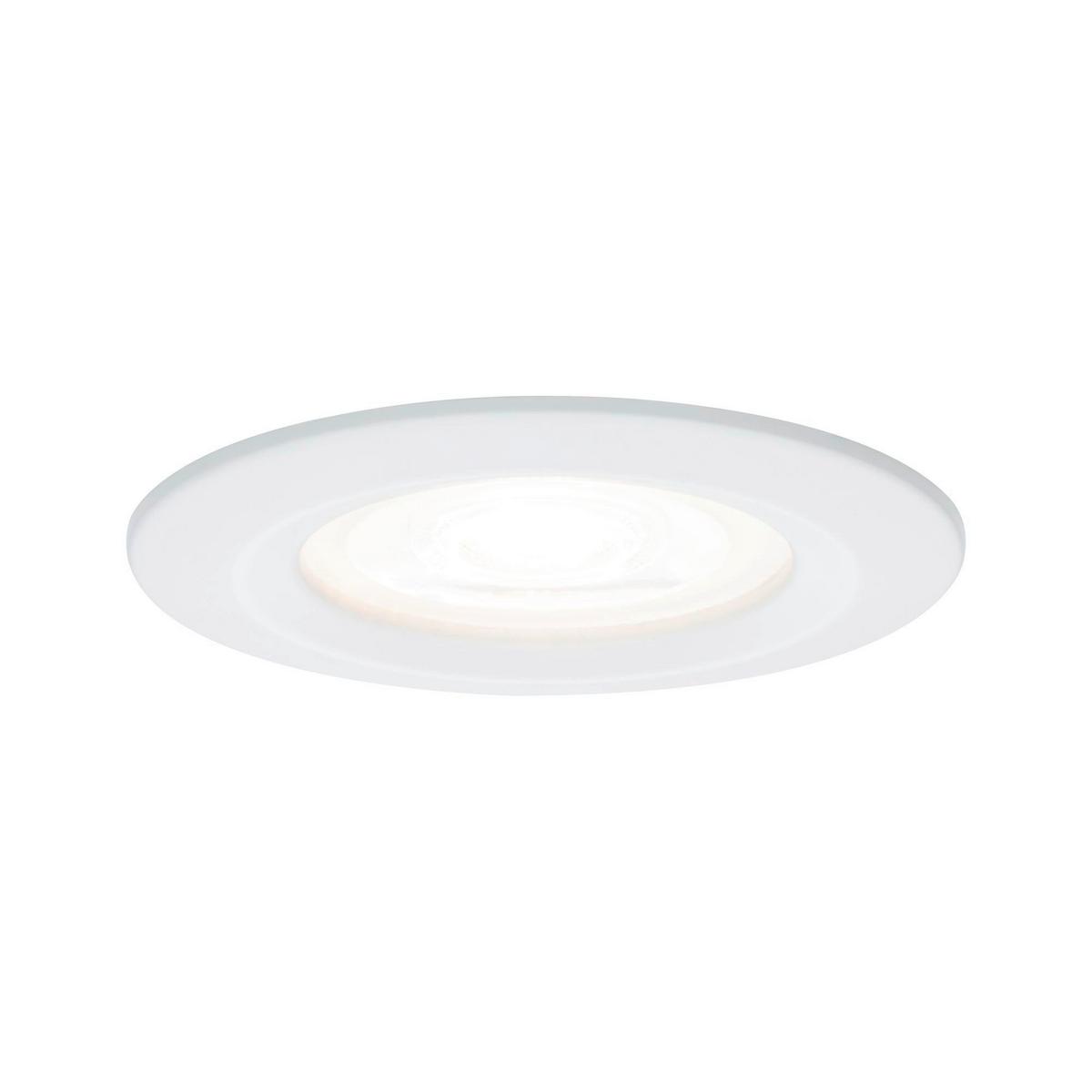 Deckenleuchte Nova in Weiß/Alufarben max. 6,5 W - Alufarben/Weiß, Basics, Metall (7,8cm) - Paulmann