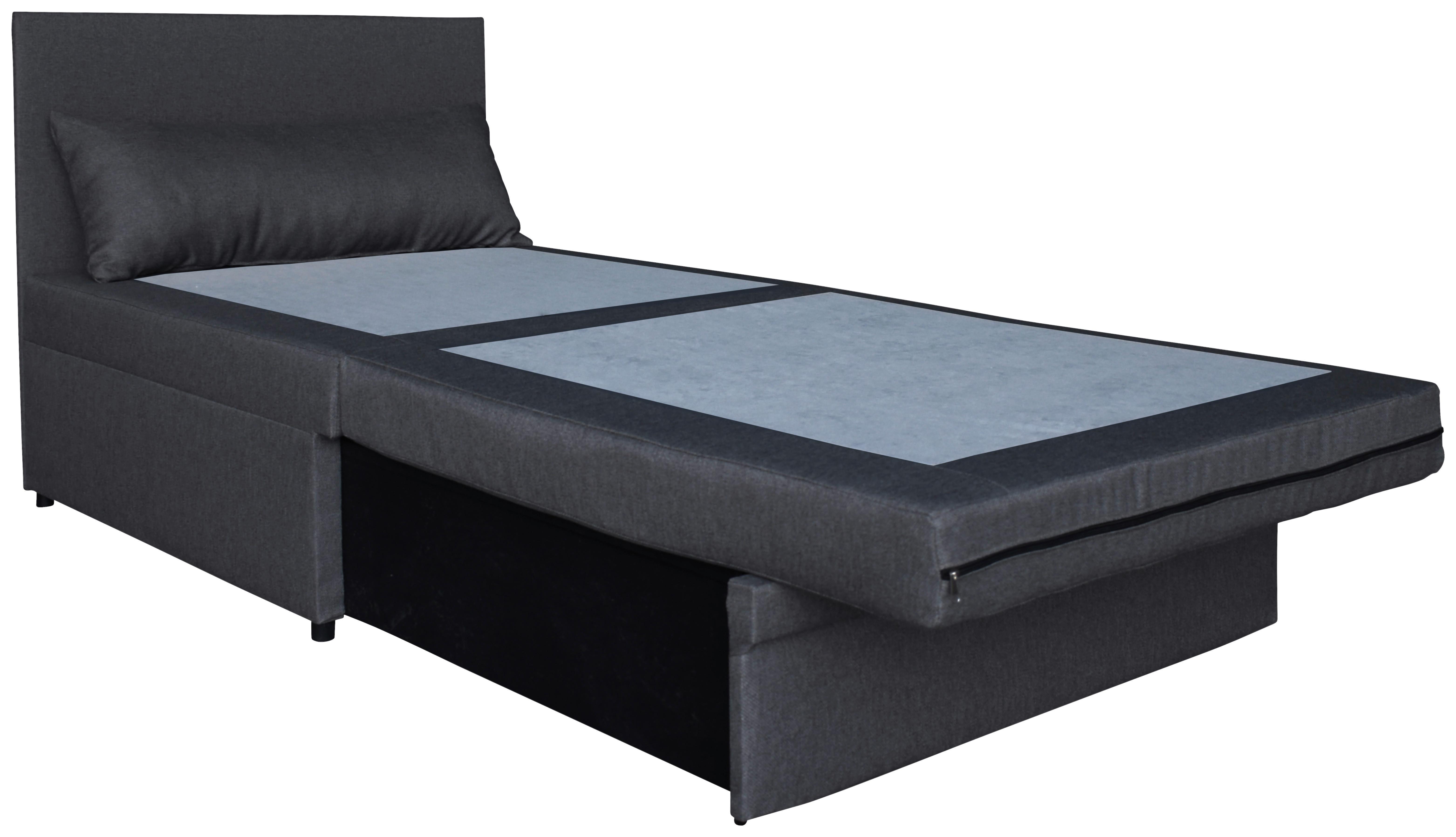 Fotelja Na Razvlačenje Cosmo - tamnosiva/crna, Moderno, drvo/metal (90/87/98cm) - Based