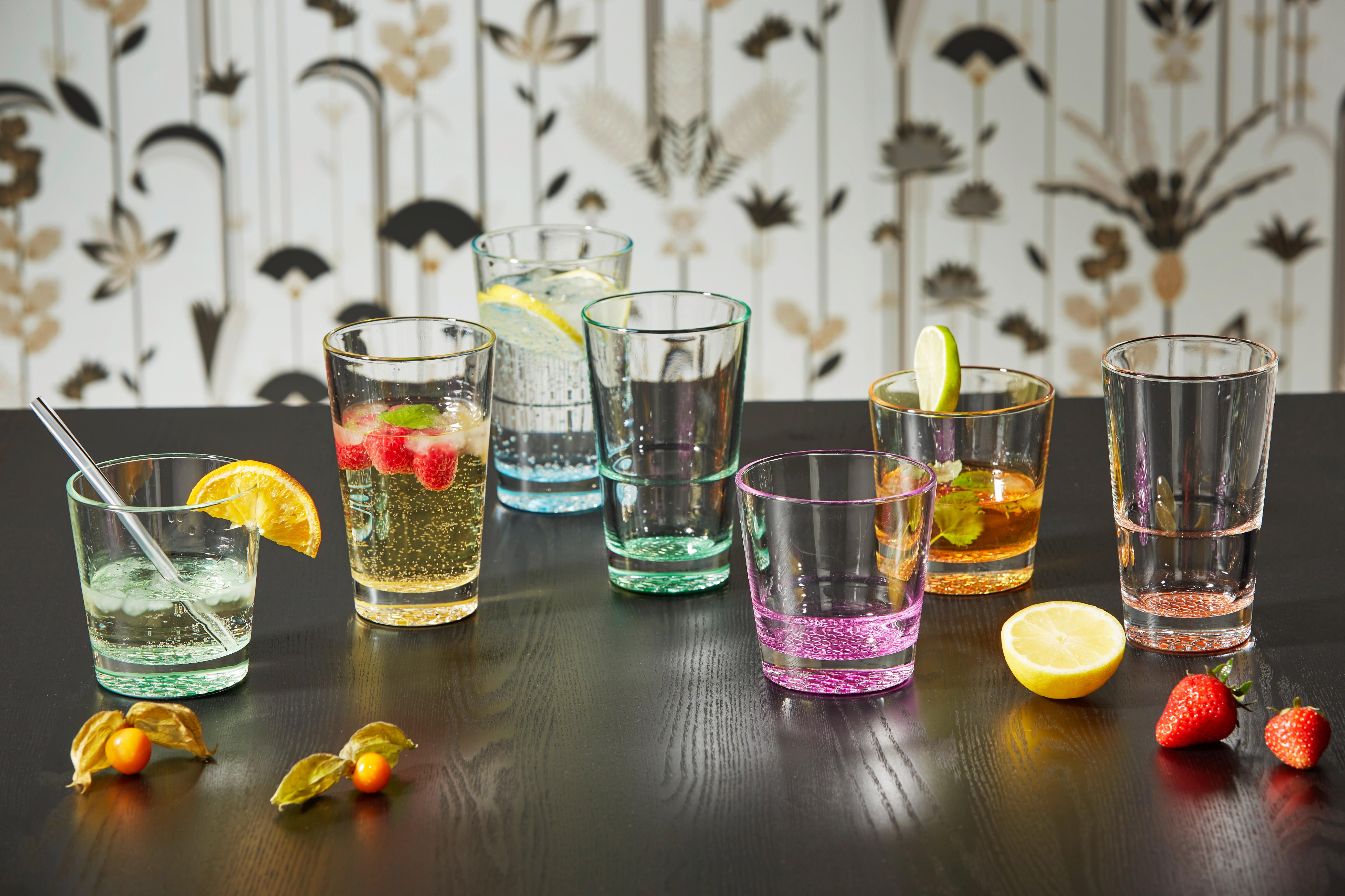 Gläserset Agneto in Silberfarben, 6-teilig - Silberfarben, MODERN, Glas (420ml) - Bessagi Home