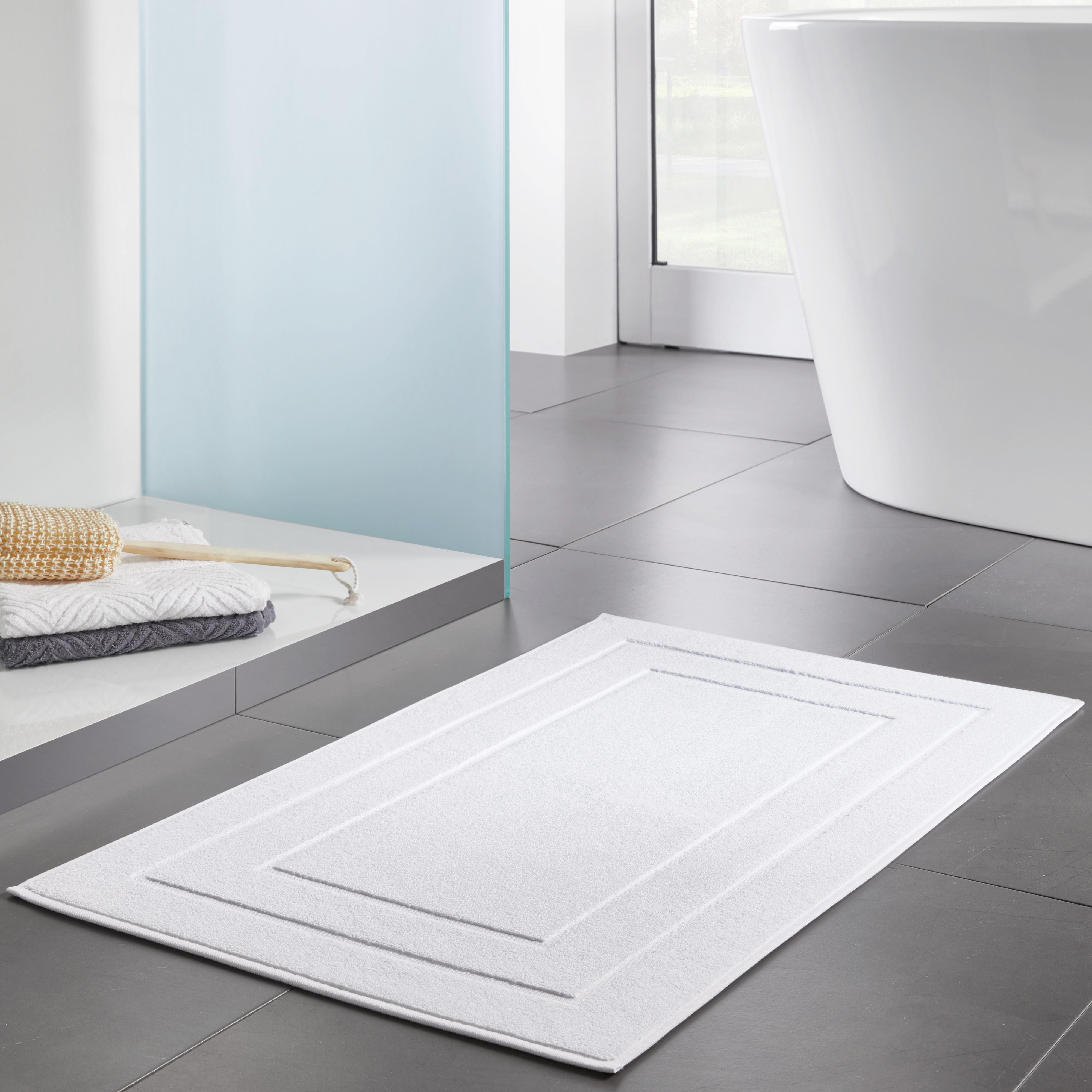 Badematte Dolly ca.50x80cm - Weiß, MODERN, Textil (50/80cm) - Bessagi Home