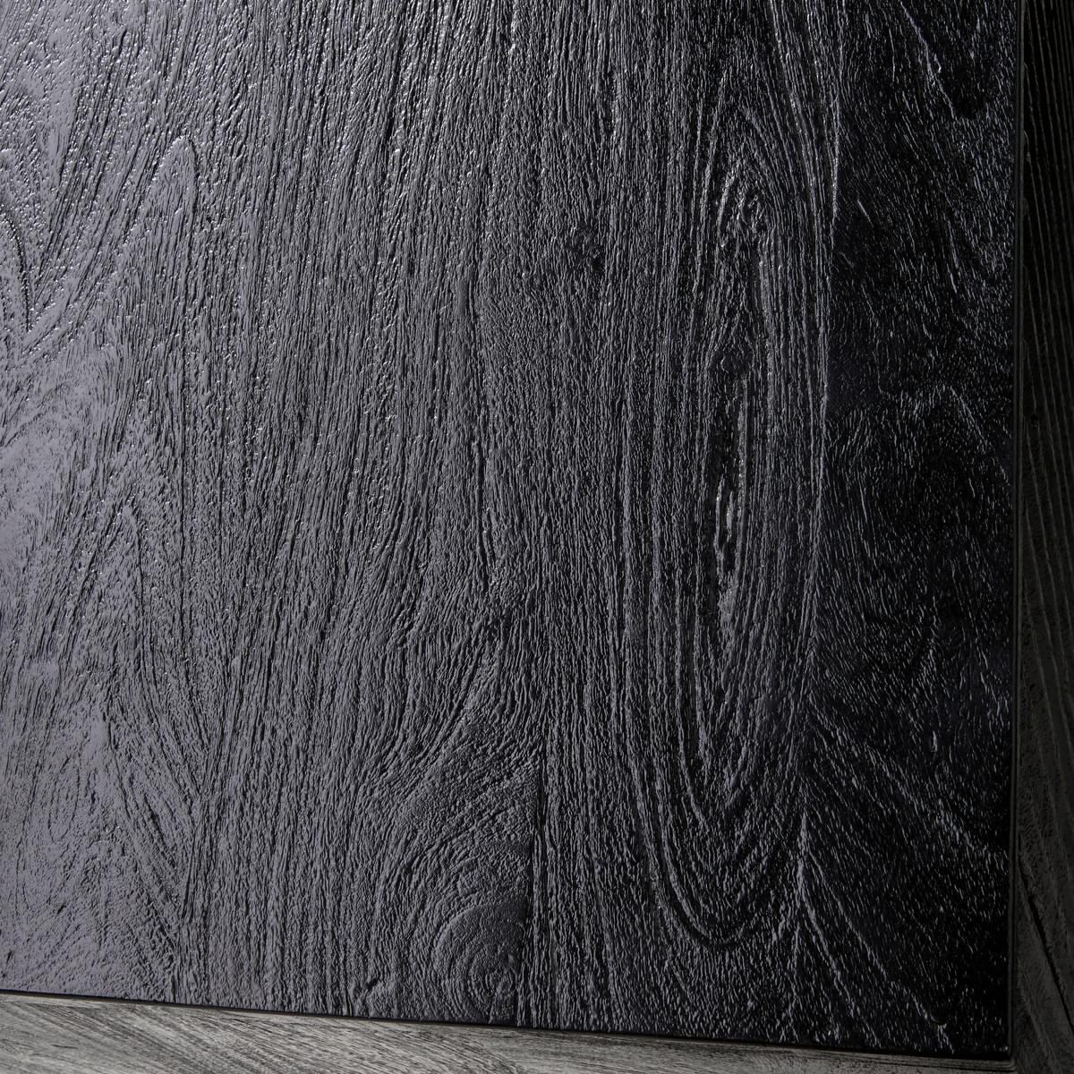 KOMODA WYSOKA HIGHBOARD - czarny/kolor złoty, Design, metal/drewno (90/150/40cm) - Livetastic