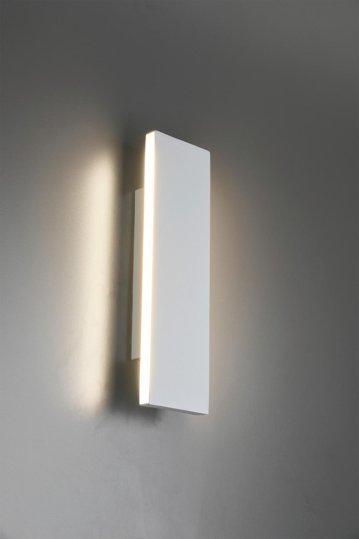 KINKIET LED 225172931 CONCHA - biały, Basics, tworzywo sztuczne/metal (28/8/4,5cm) - Trio Leuchten