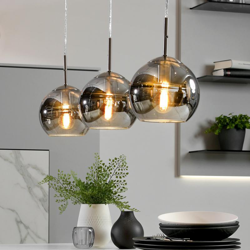 LAMPA WISZĄCA 96740 - TOKIO VILLEROY & BOCH - kolor srebrny/czarny, Design, metal/szkło (75/16/150cm) - Villeroy & Boch