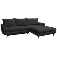 Coltar WAVE - negru, Modern, lemn/metal (266/189cm) - Modern Living