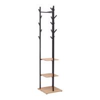 Garderobenständer Lugo Schwarz - Schwarz, MODERN, Holzwerkstoff/Metall (40/182/40cm) - Mömax