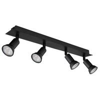 Strahler Drew in Schwarz max. 35 Watt - Schwarz, Design, Metall (50/6/9cm) - Globo
