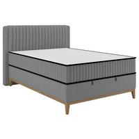 Bett Elena Gaphitfarben ca. 120x200cm - Graphitfarben, KONVENTIONELL, Holz/Holzwerkstoff (120/200cm) - Sembella