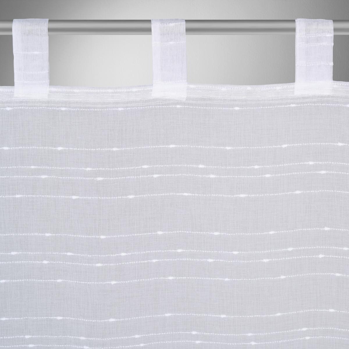 Füles Függöny Ida - fehér, Konventionell, textil (135/245cm) - Based