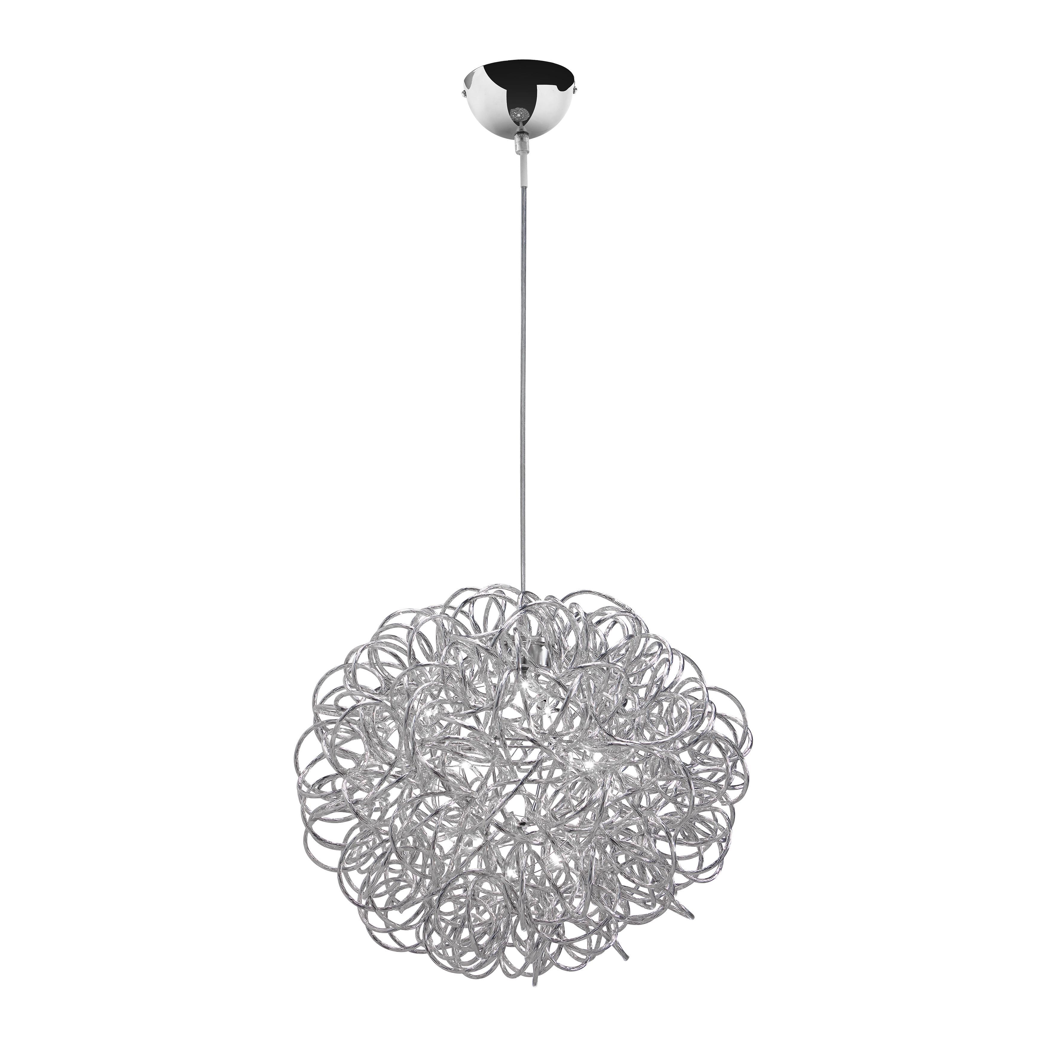 LED-Hängeleuchtemax. 3 Watt 'Clea' - Chromfarben, MODERN, Metall (40/135cm) - Bessagi Home