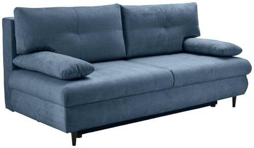 Trosjed Na Razvlačenje Virgo - plava/crna, Konvencionalno, tekstil/drvo (212/97/105cm) - Modern Living