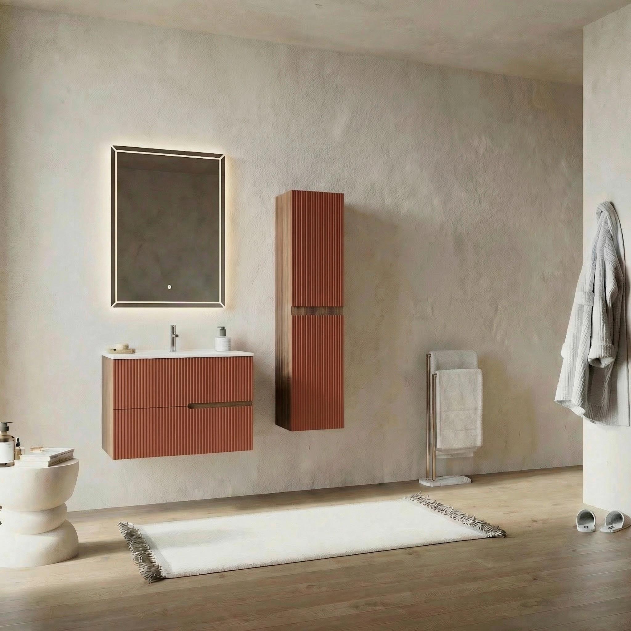 Element Ispod Umivaonika Eva - boje oraha/antracit, Moderno, drvni materijal (60/51/46cm)