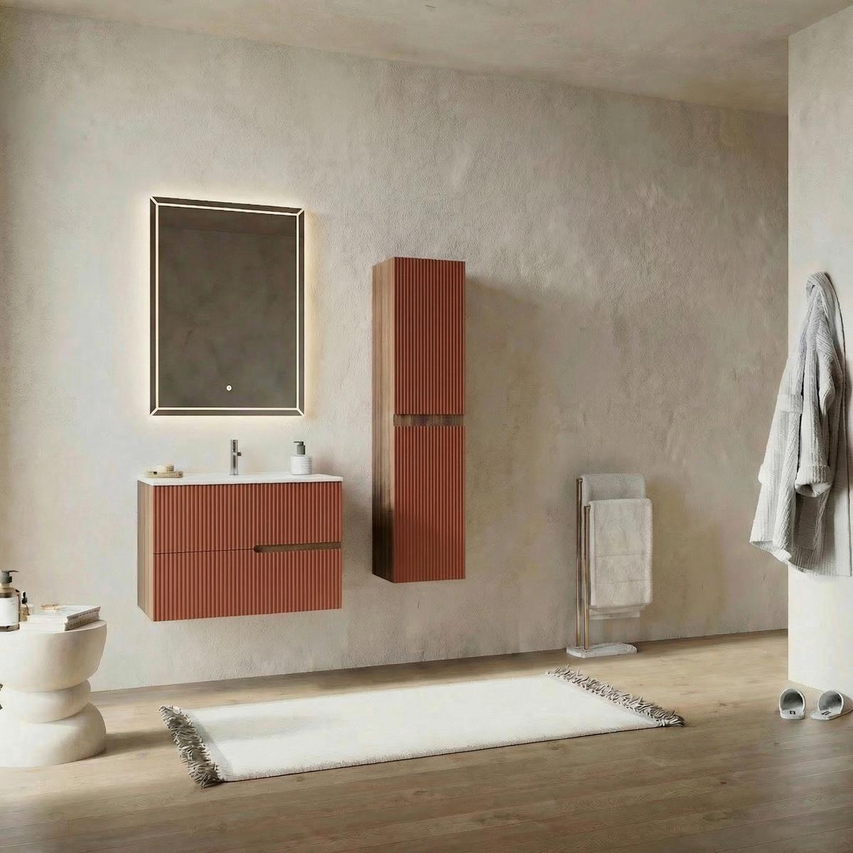 Element Ispod Umivaonika Eva - boje oraha/antracit, Moderno, drvni materijal (60/51/46cm)