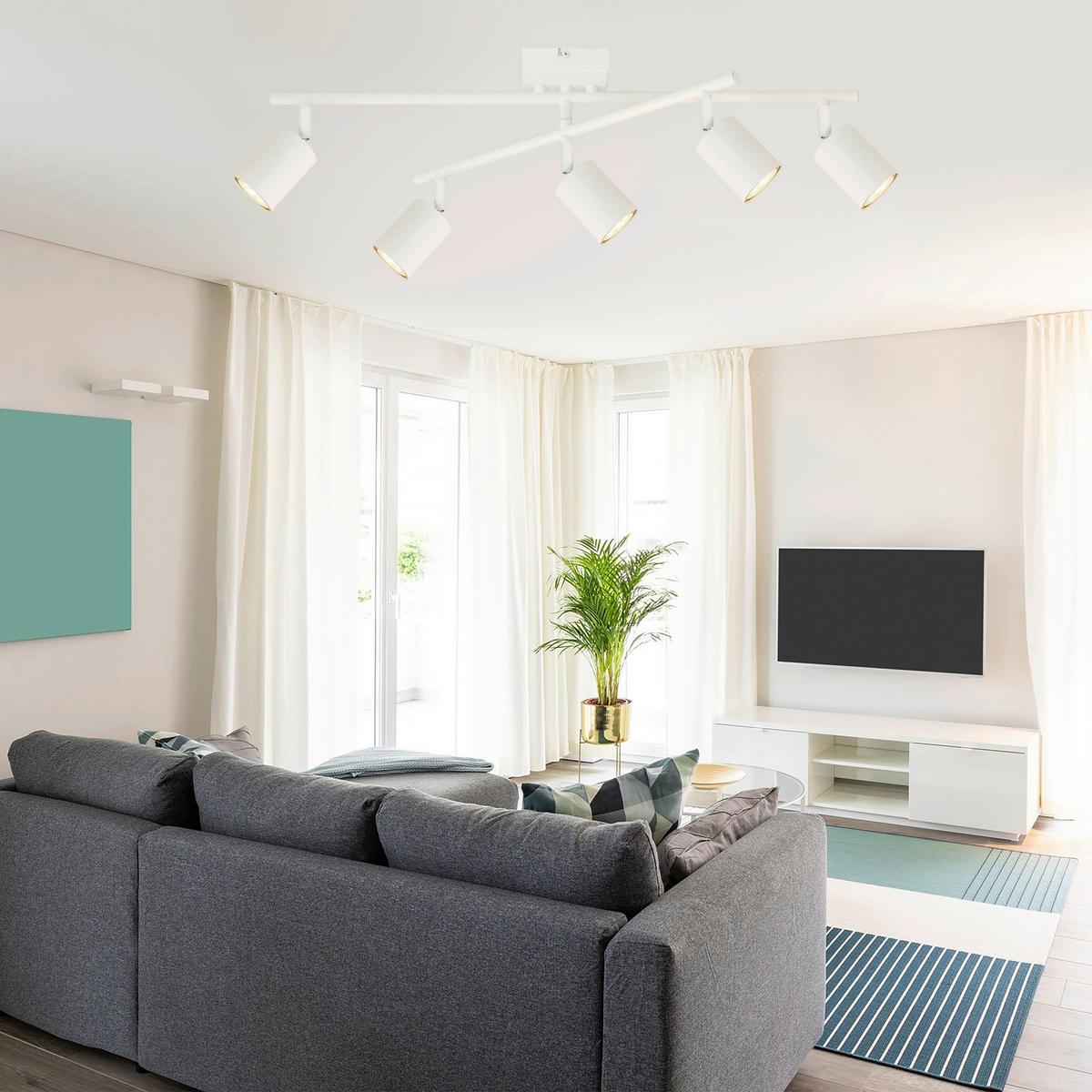 LAMPA SUFITOWA MAREEN - biały, Trend, metal (70.5/36/20cm) - Novel