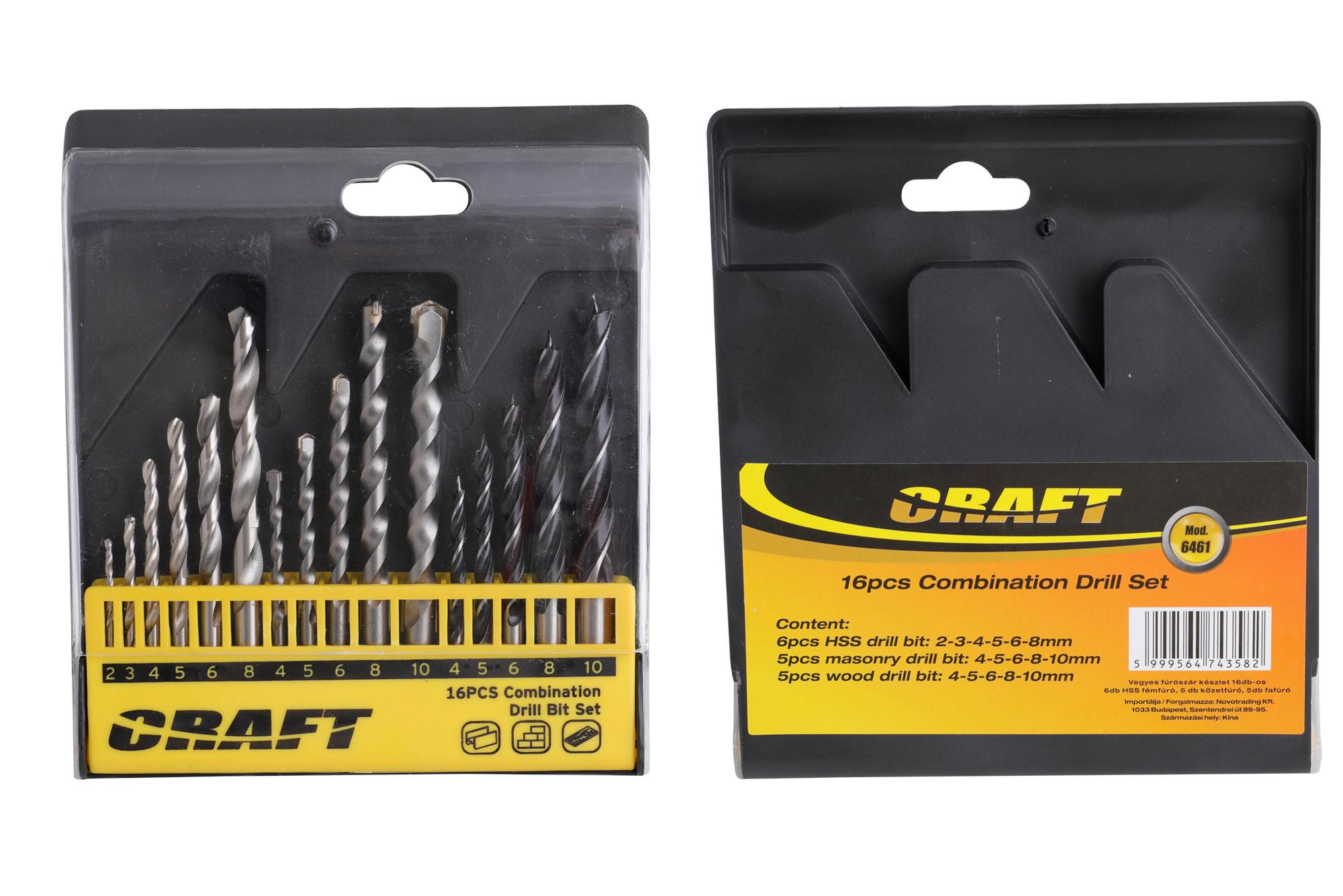 Fúrószár Készlet 16db - szürke, fém (17.2/14.7/2cm)