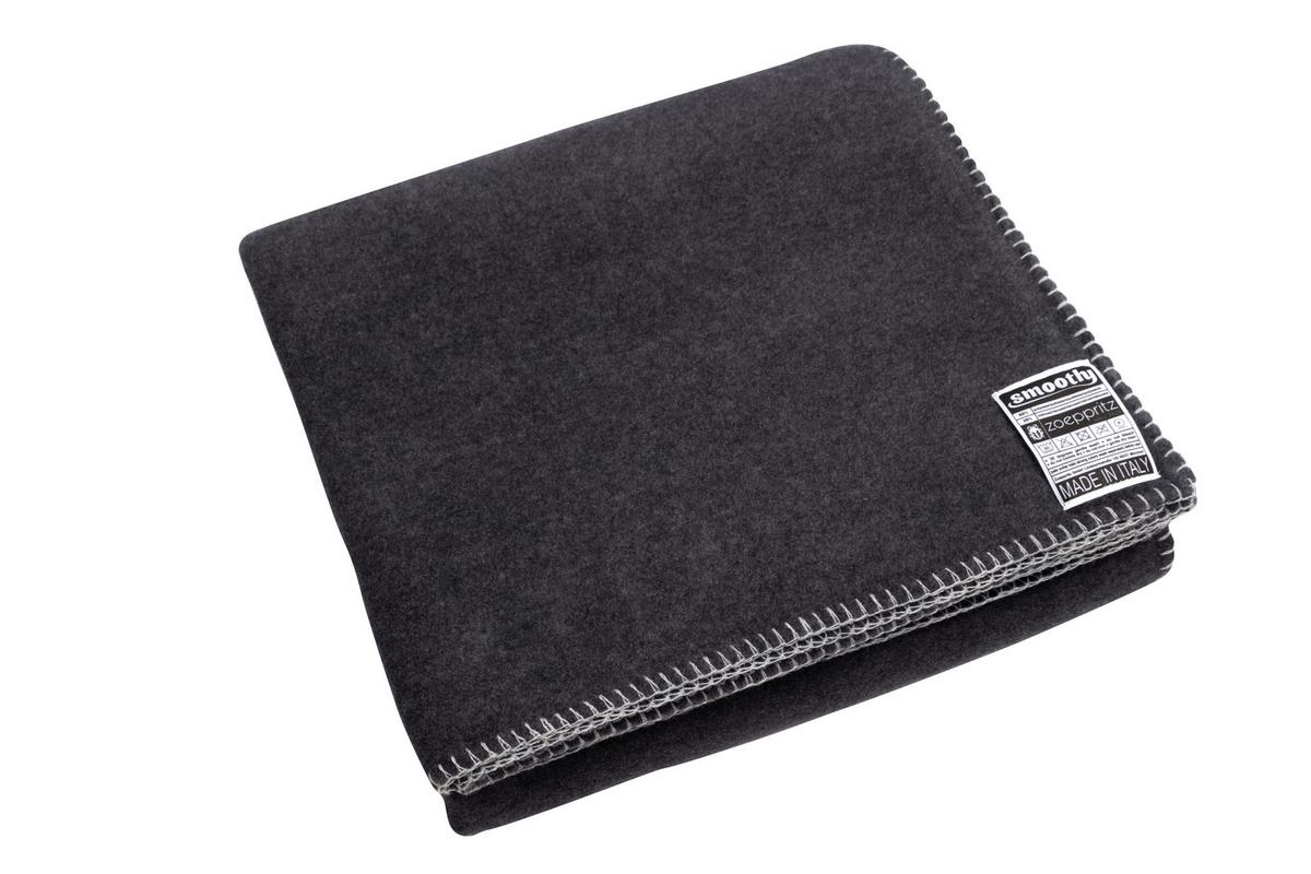 KOC POLAROWY SMOOTHY - ciemnoszary, Basics, tkanina (140/190cm) - Zoeppritz