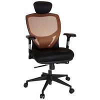 Pisarniški Stol Venus Base, Oranžna, Črna - črna/oranžna, Basics, umetna masa/tekstil (66/117/65cm) - MID.YOU