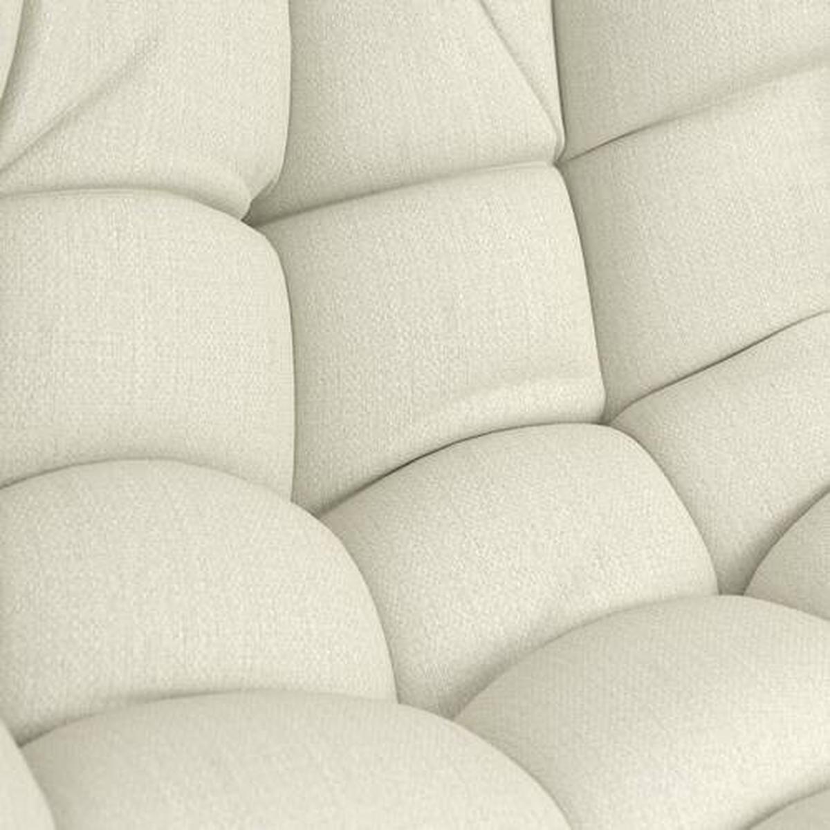 Hängesessel Nancy Creme Metall/Kunststoff/Outdoorstoff - Dunkelgrau/Creme, MODERN, Kunststoff/Textil (105/196/120cm) - Bessagi Garden